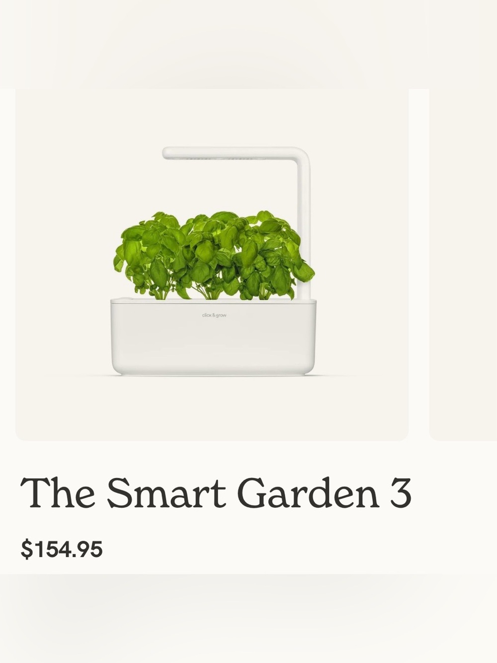 Smart Garden 3 - White - Indoor Smart Planter